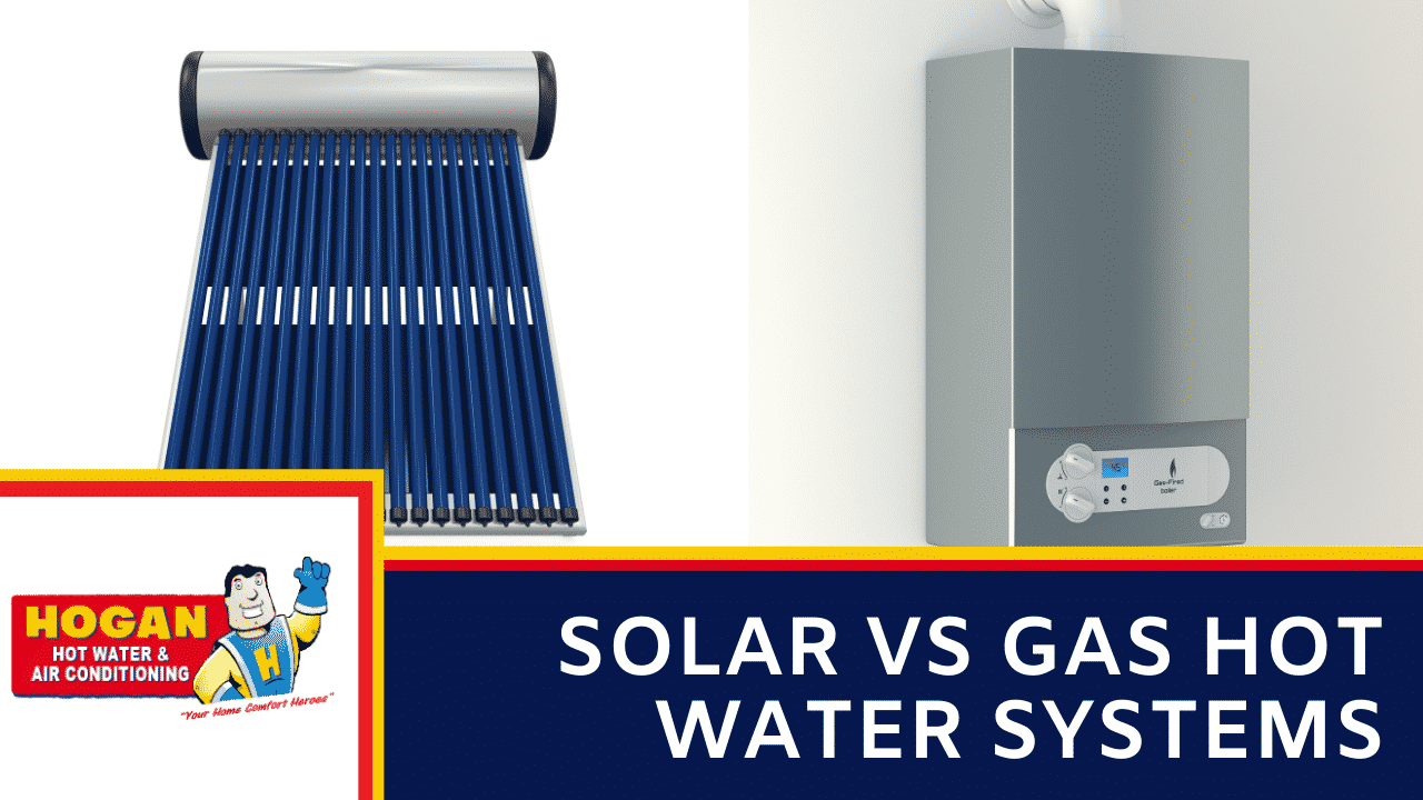 An evacuated tube solar collector panel with a horizontal tank to a sleek, wall-mounted grey gas boiler.