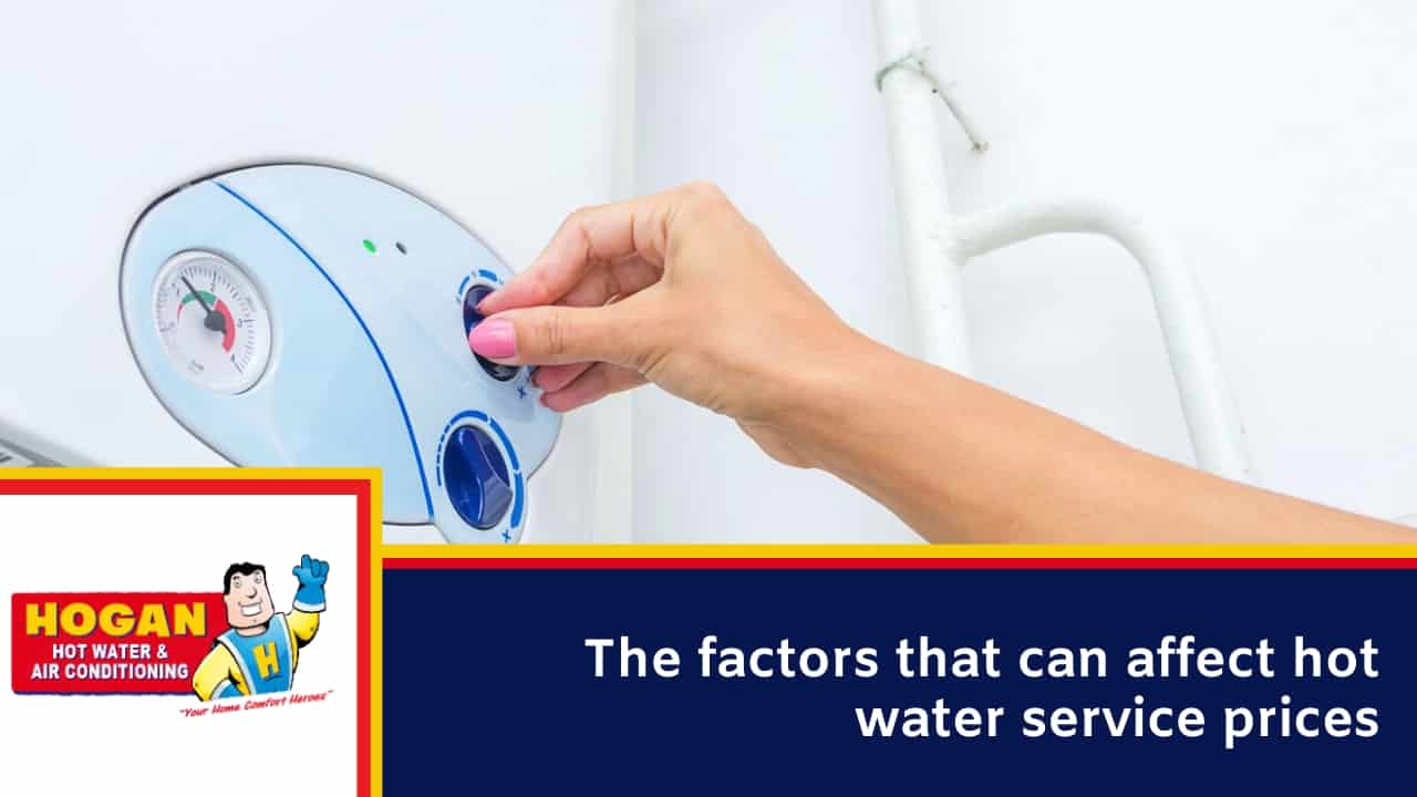 The factors that can affect hot water service prices