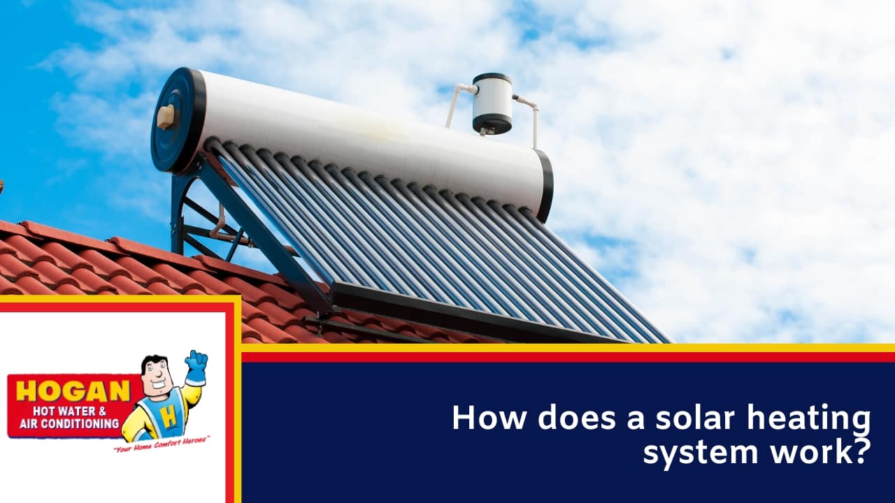 How does a solar heating system work