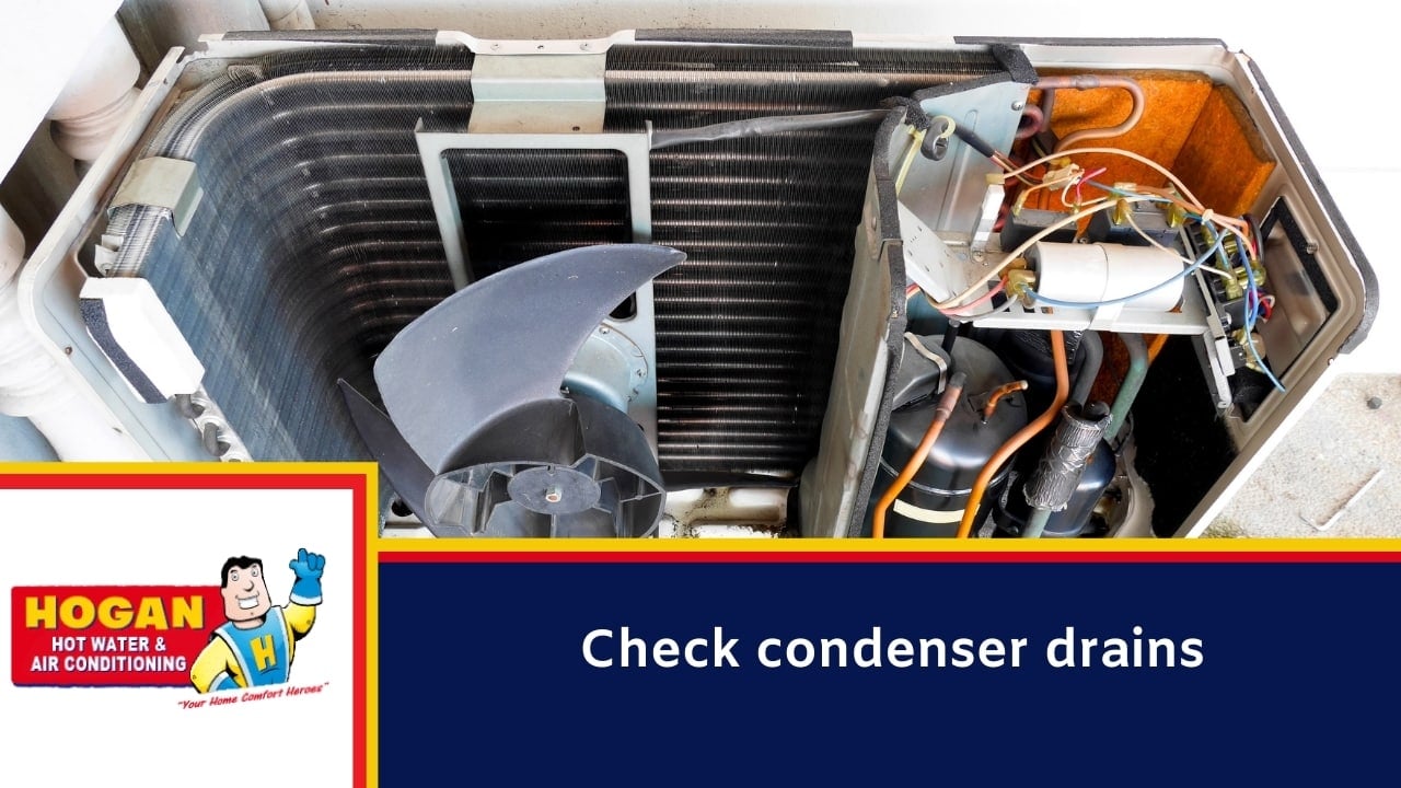 Check condenser drains
