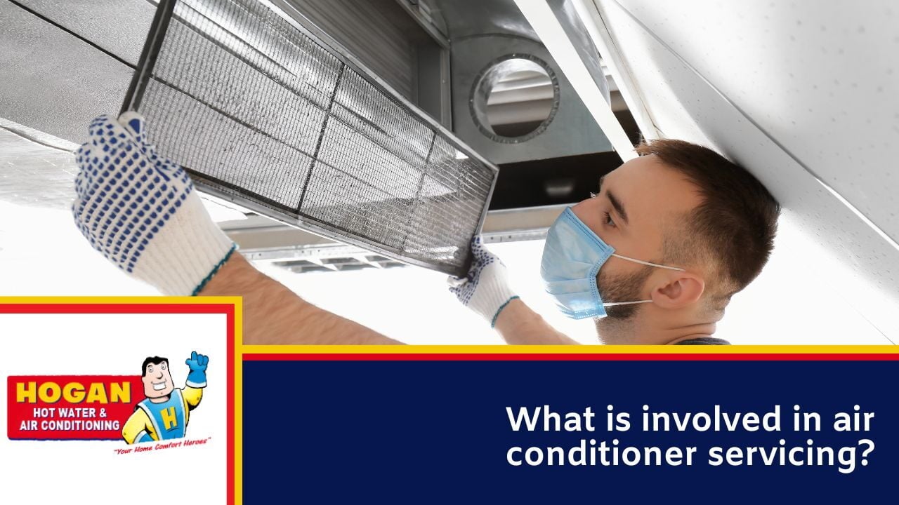 What is involved in air conditioner servicing?