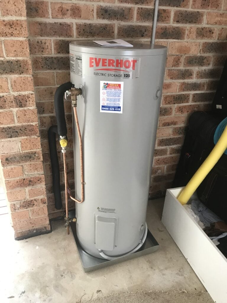 An Everhot electric storage hot water system (125-litre model)