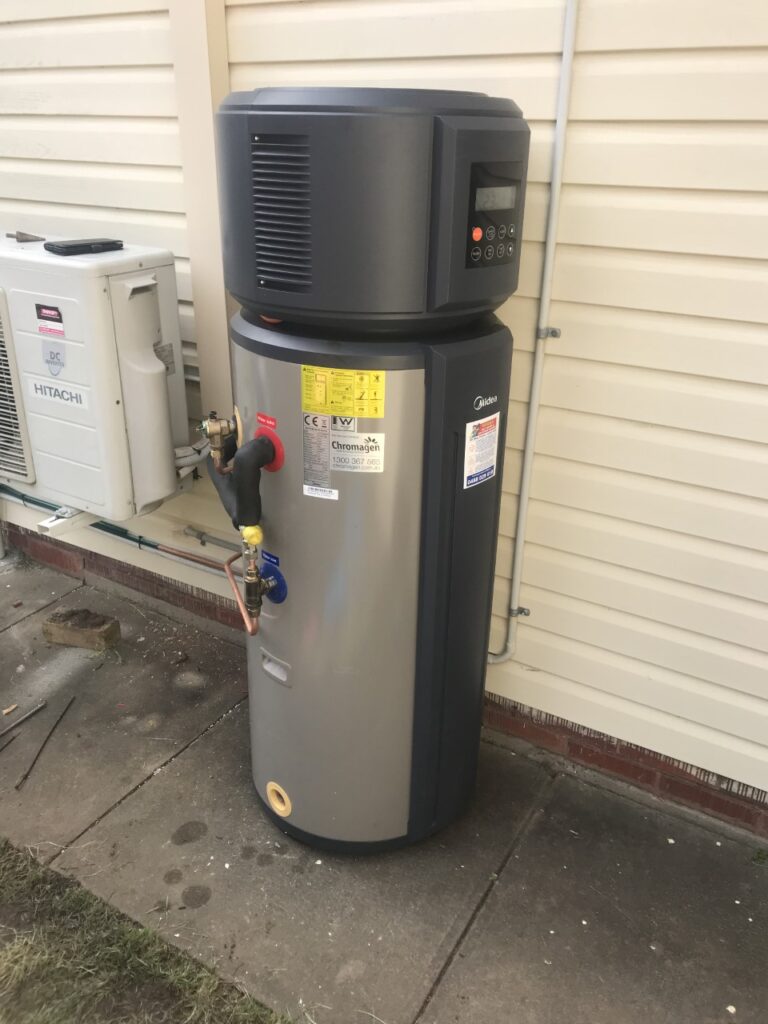 Chromagen Midea Heat Pumps » Midea 170 litre heat pump