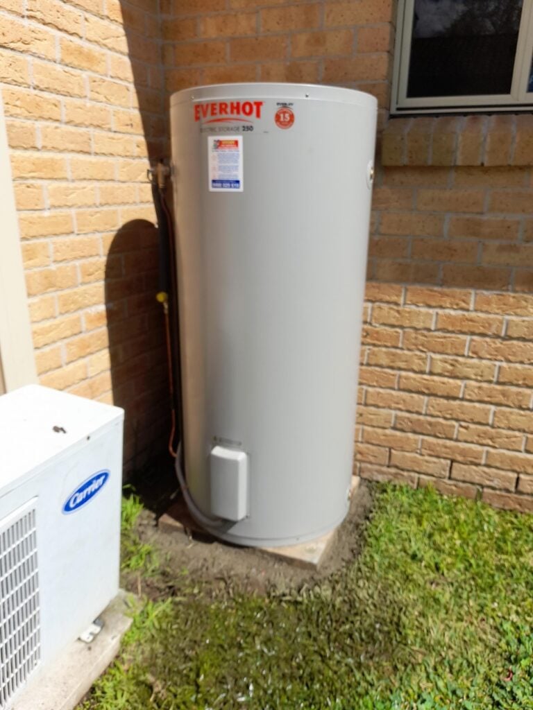 An Everhot electric storage hot water system (250-litre model)