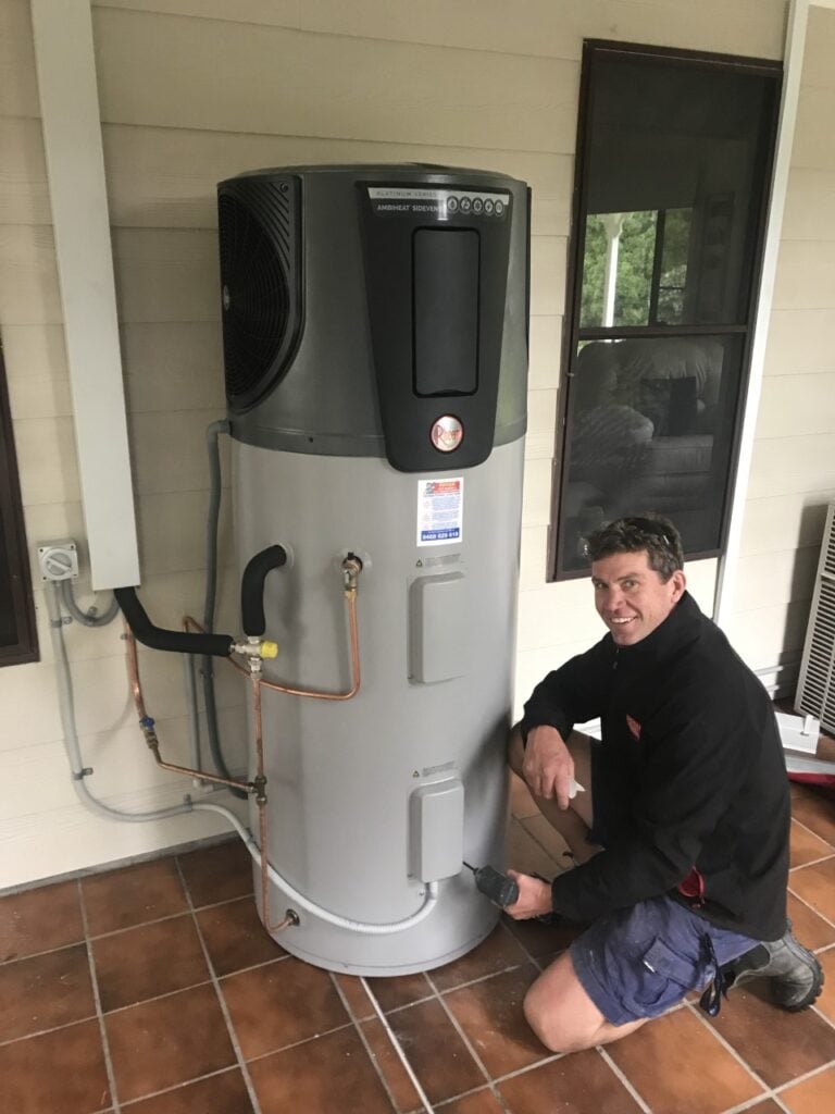 Rheem Ambiheat heat pump hot water heater with mk