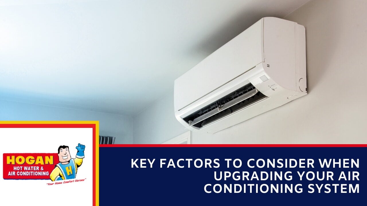 A split type air conditioning on the wall