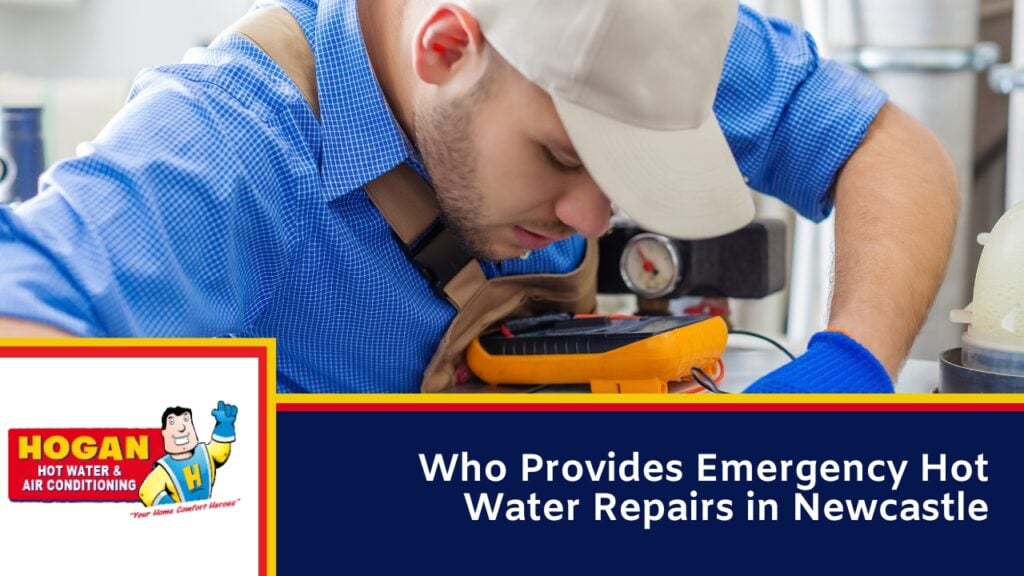 A technician in a blue chequered shirt and beige cap carefully inspecting a Hot water system using a yellow multimetre device